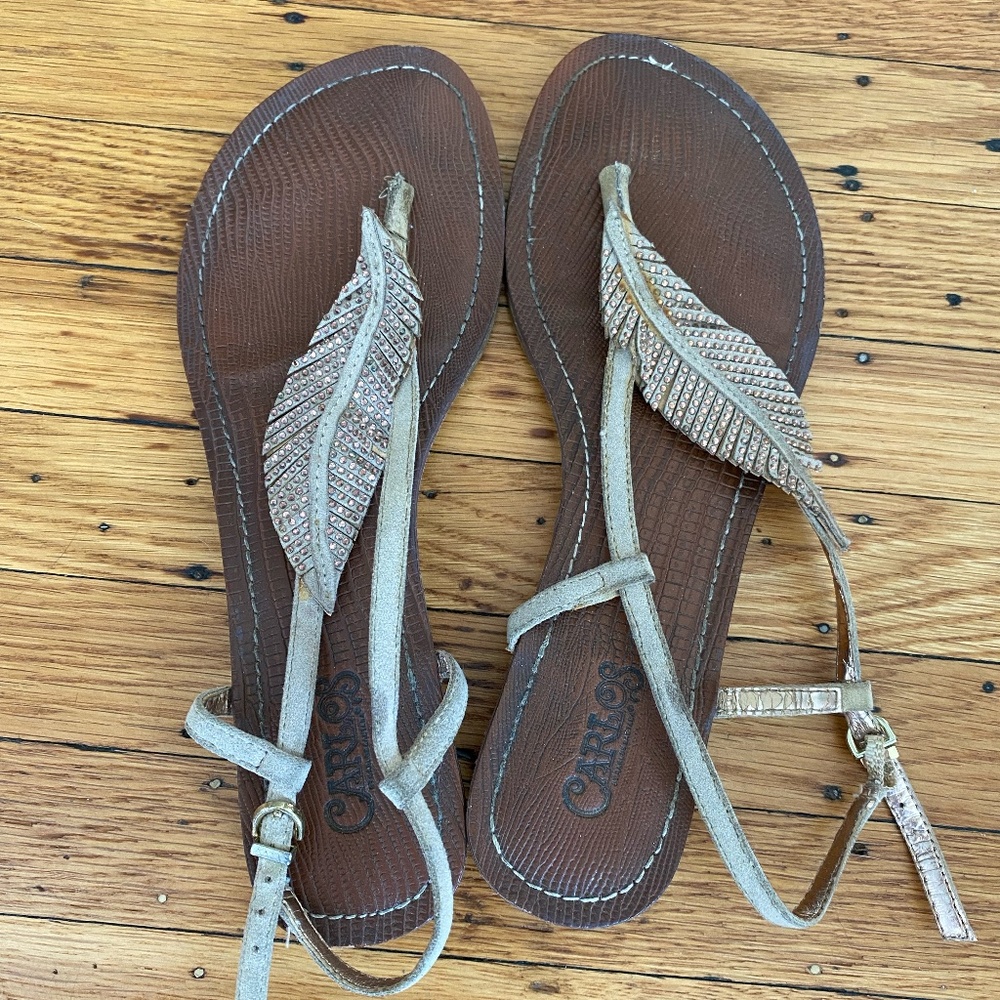 Beaded Carlos Sandals